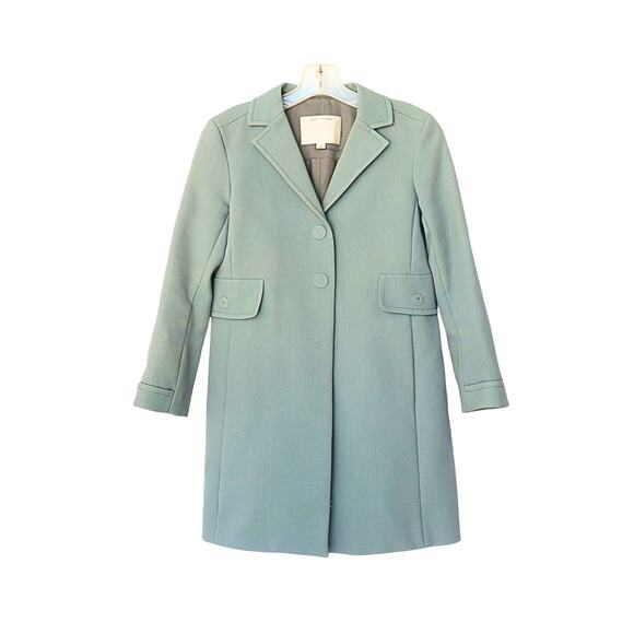 MARC JACOBS Mid-Length Ribbed Blazer Coat - Light Blue - 2
